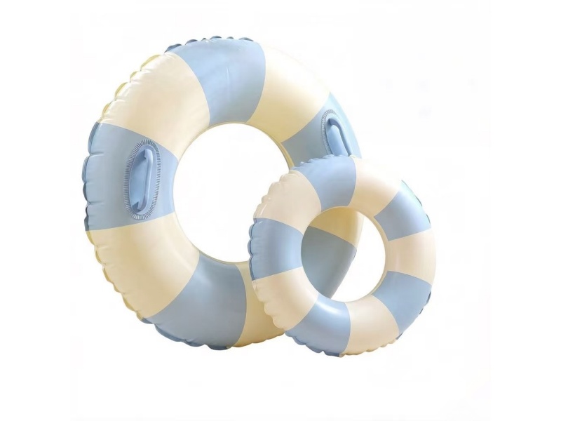 70Cm Striped Swimming Ring - Extra Thick