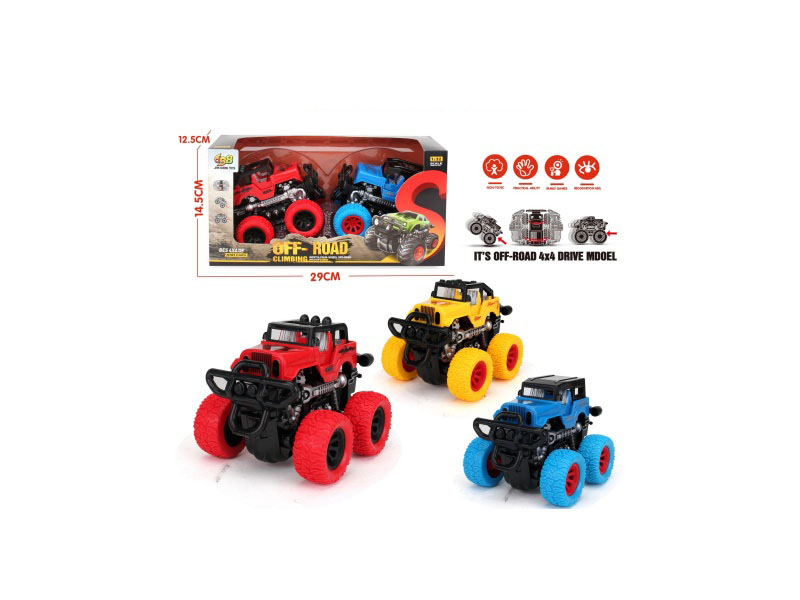 Off-Road Four-Wheel Drive Inertial Stunt Vehicle