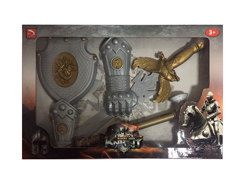 Bronze Sword + Axe + 2 Hand Armor + Shield