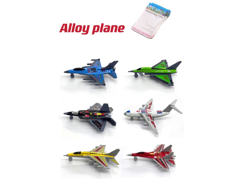 Six Alloy Gliding Aircraft - High-Fidelity Alloy Aircraft Alloy Models
