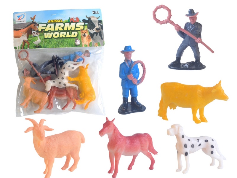 Pvc Simulation Farm Animal 6Pcs