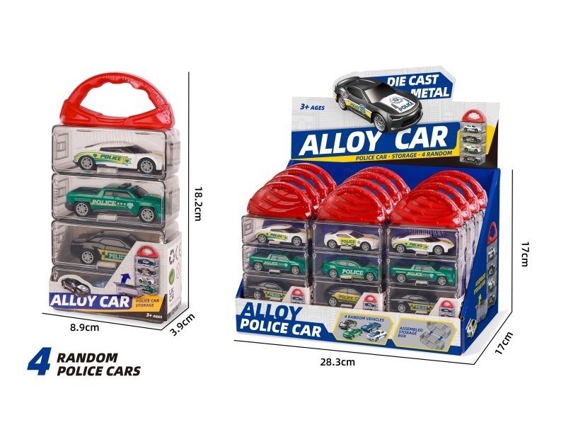 1:64 Recoil Alloy Police Car (2 Models Mixed)