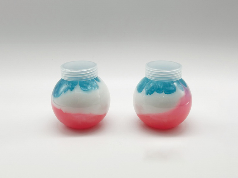 Crystal Slime Slime Small Round Jar, 2-Color Pearlescent Crystal Slime