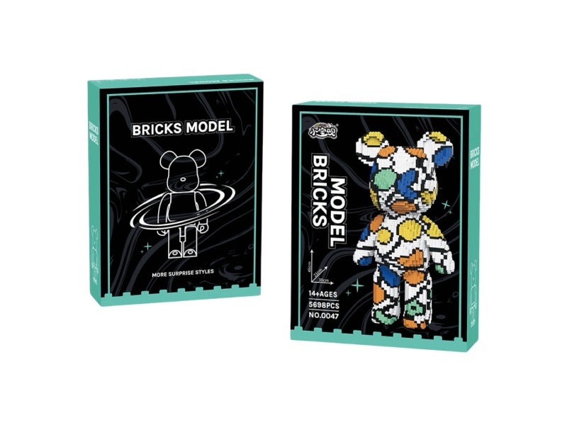 Building Blocks: Q Edition Colorful Bear (With Drawer) 5698Pcs