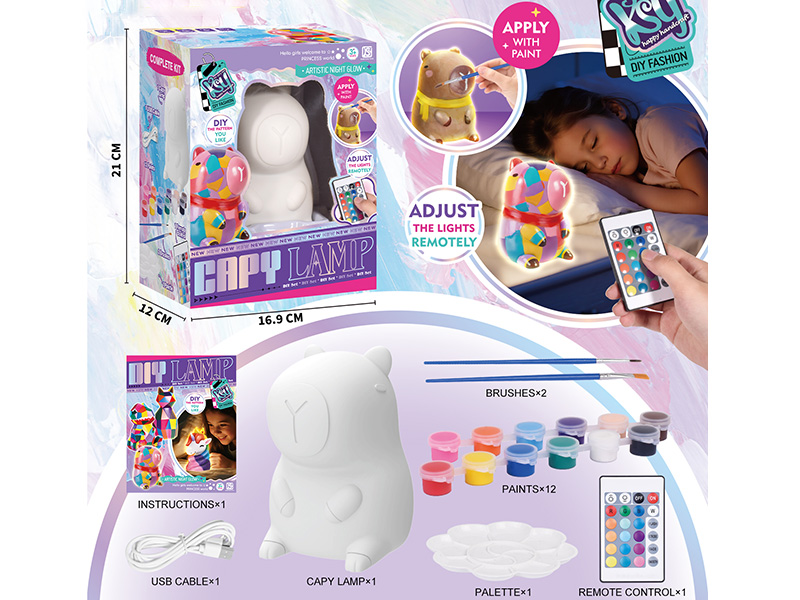 Capybara Painting Night Light