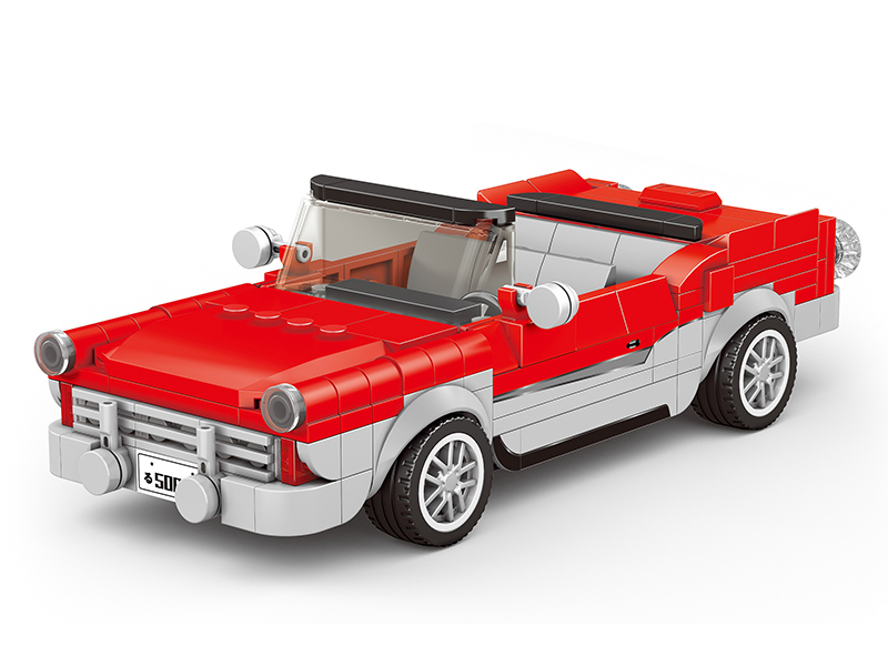 Building Car Series - Simulated Ford Convertible Car + Container Display Box(337)