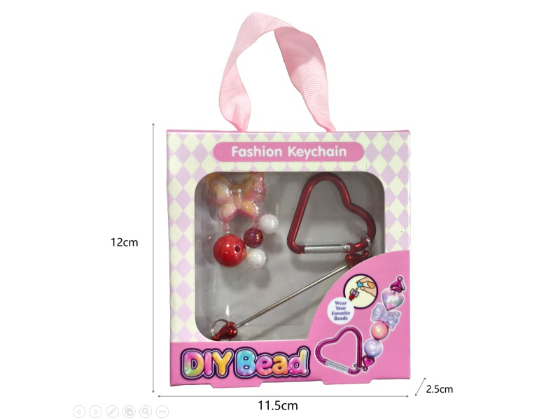 Diy Beaded Climbing Buckle Pendant Decoration - Red Style