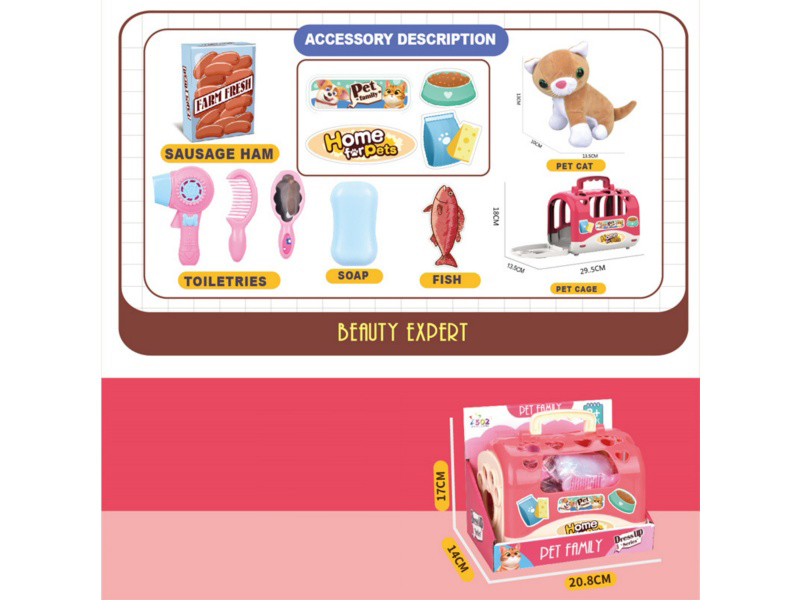 A Pet Cage With A Plush Cat