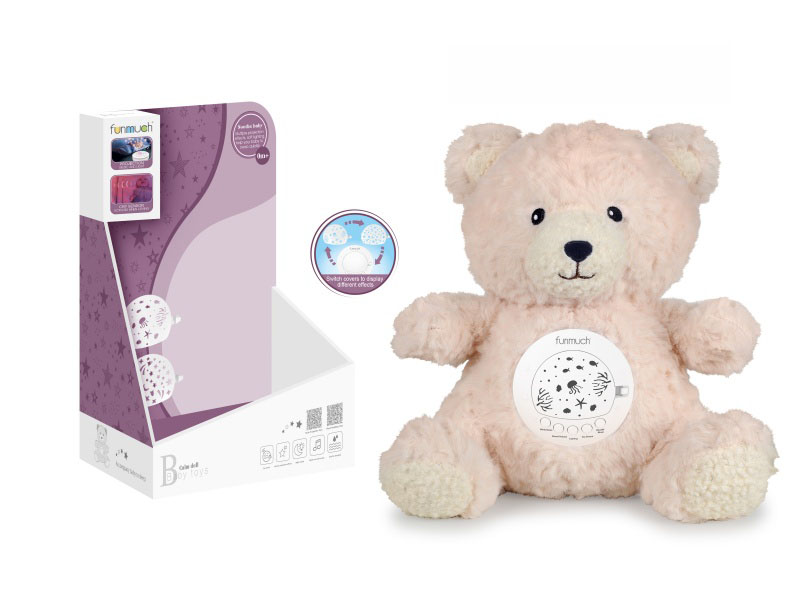 Rechargeable Ai Smart Crying Recognition Soothing Night Light & Projector (Bear)