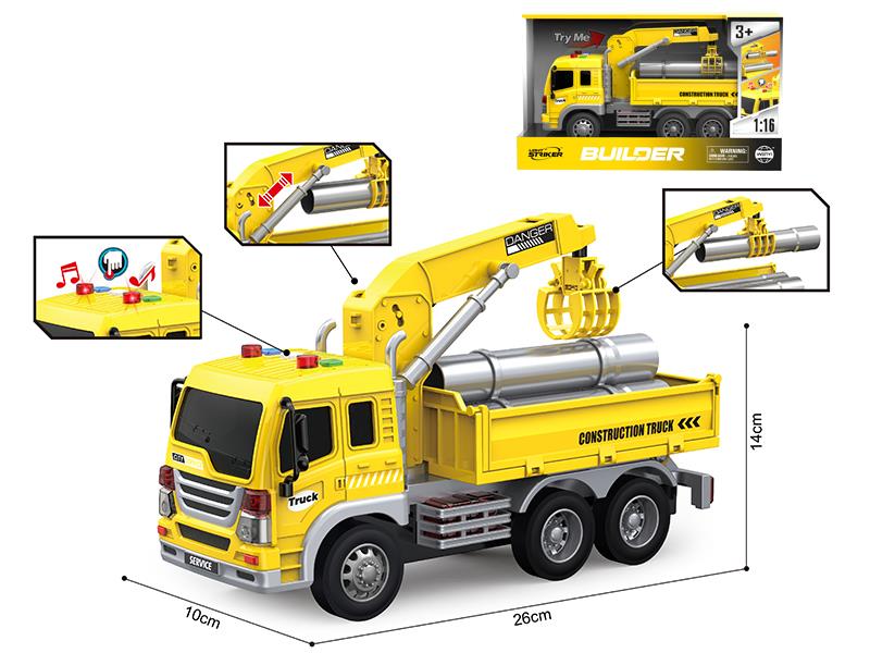 1:16 Friction Building Site Transport Truck (Sound And Light)