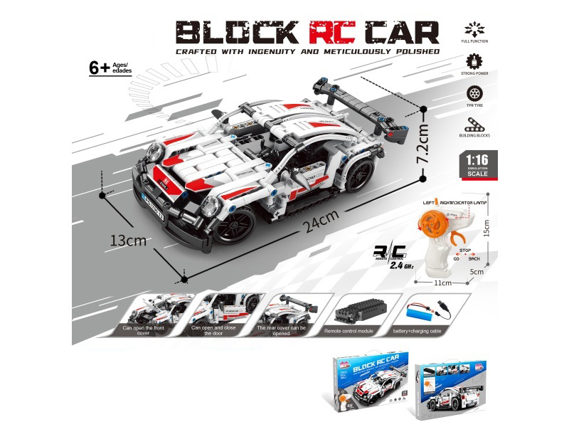 Building Block Of Remote Control Porsche 911 420Pcs
