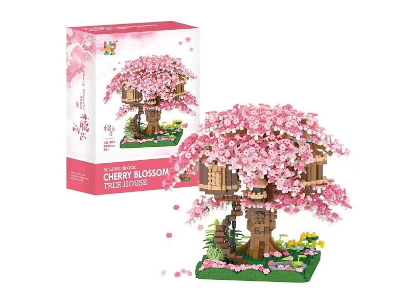 Cherry Blossoms Tree House Building Blocks 2028pcs