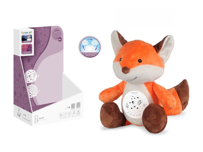 Rechargeable Ai Smart Crying Recognition Soothing Night Light & Projector (Fox)