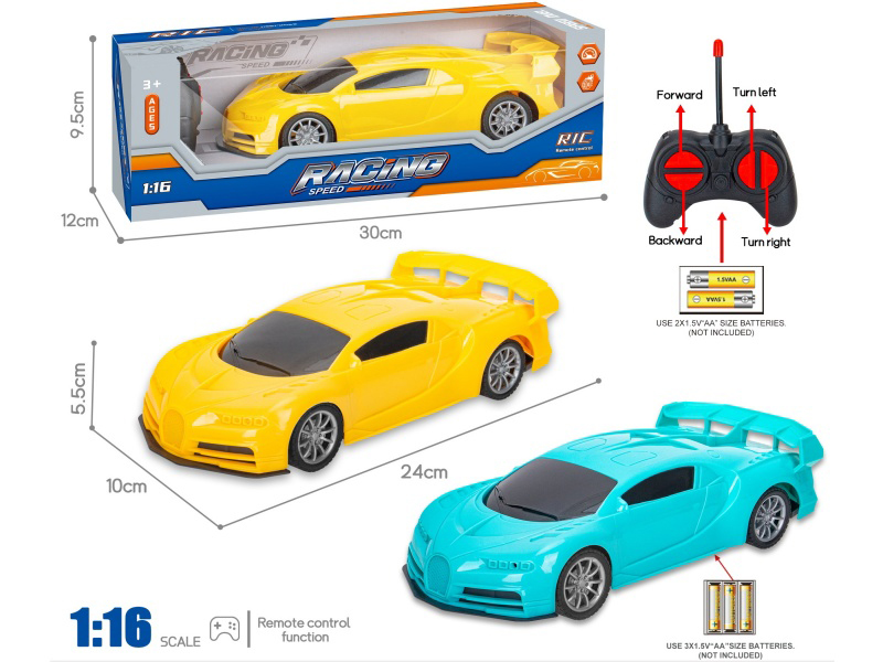27MHz 1:16 4CH Bugatti Remote Control Car(Not Included Batteries)