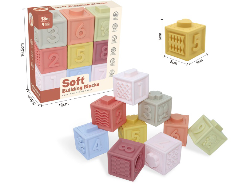 Constellations & Numbers Soft Building Blocks 9pcs
