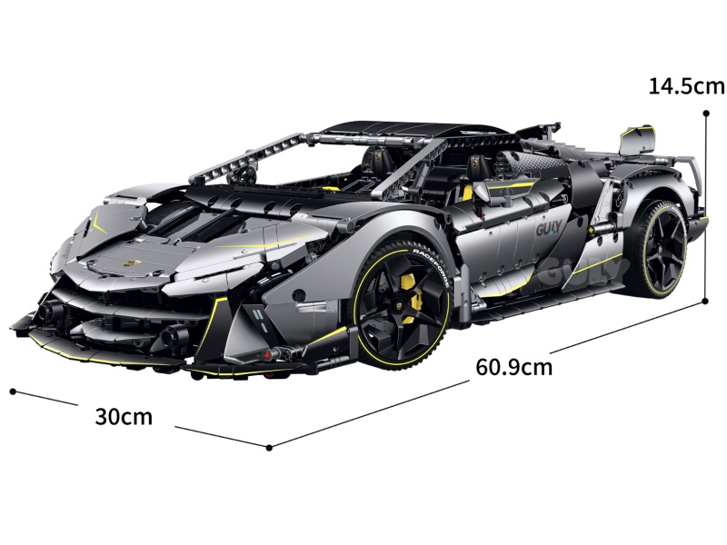 Building Blocks: "1:8 Supercar Series - Rambo One Off(Electroplated Limited Edition)" 33,92 Pieces