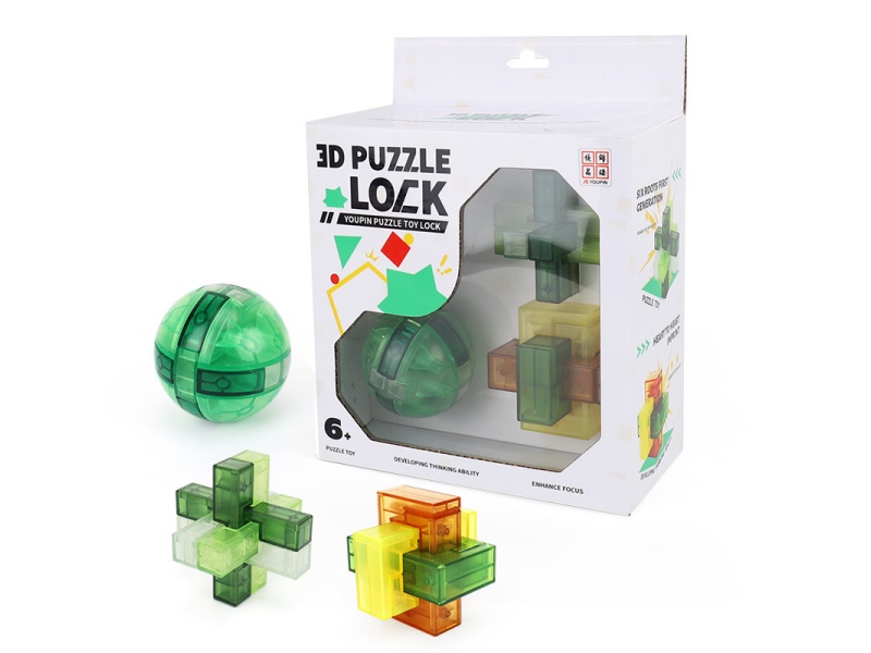 Three Sets Of Lu Ban Lock Sets