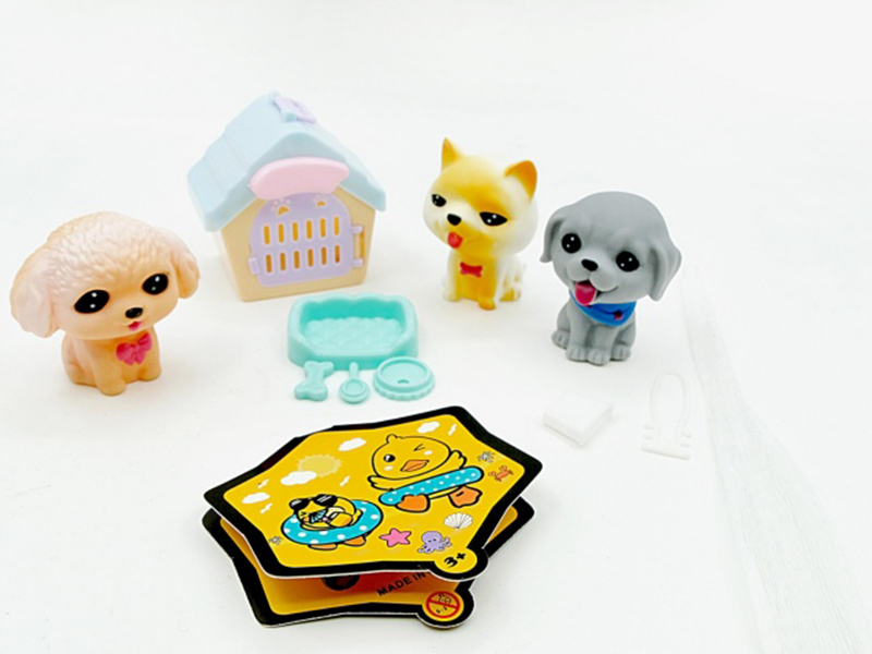 Vinyl Dog Leash Set (Dog 6 /12 Colors Mixed)