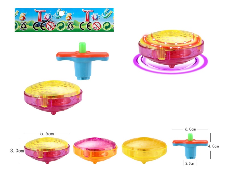 Transparent  Windup Top Toy