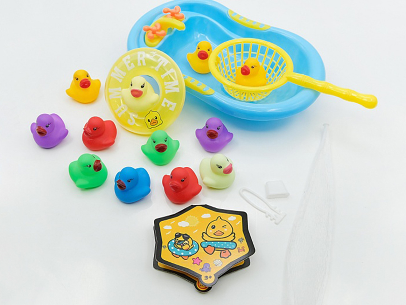 Rubber Duckling Bath Set