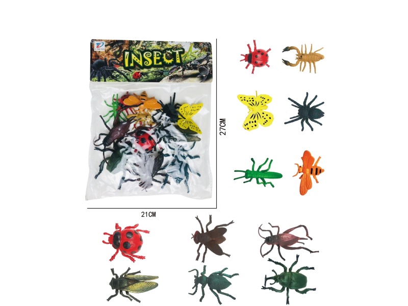 PVC Insects Set 12pcs