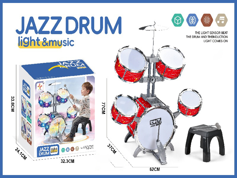 Red Plastic Drum Ring Vertical Five-Drum/New Version