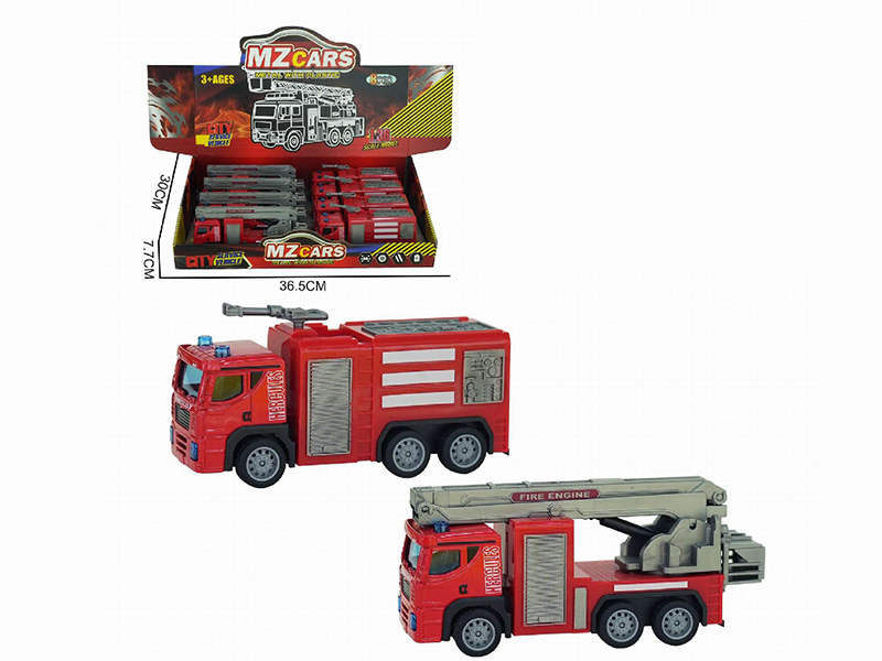 1:36 Pull Back Alloy Fire Engines  8pcs