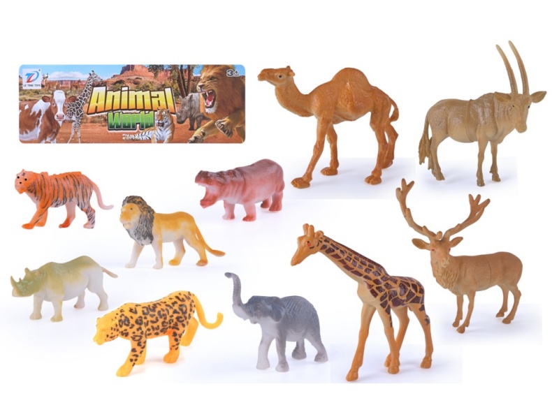 Solid Simulated Animal 10Pcs
