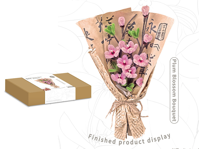 DIY Twisty Stick Plum Blossom Bouquet
