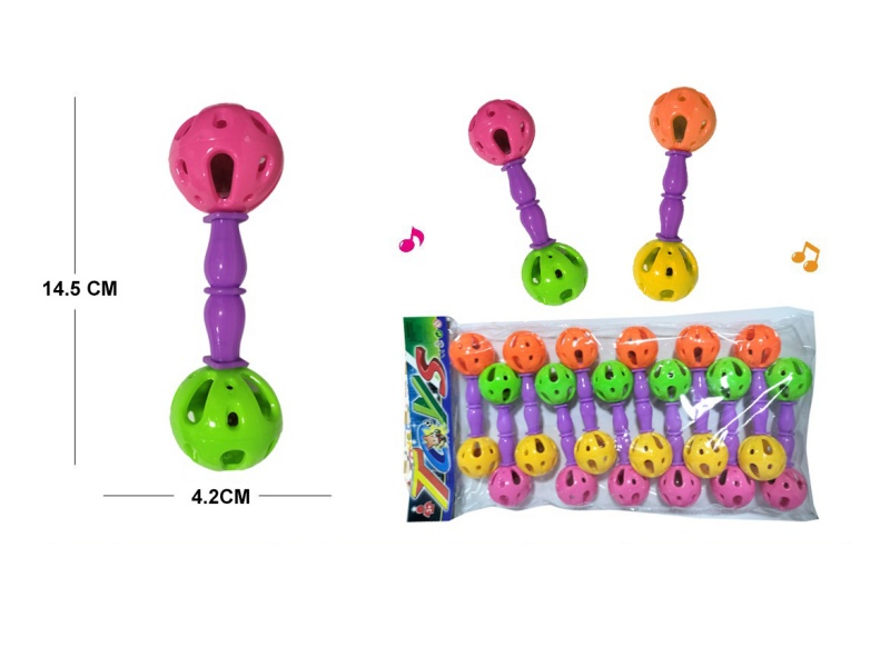 12 Baby Bell Balls (4.2Cm Double Headed Bell)