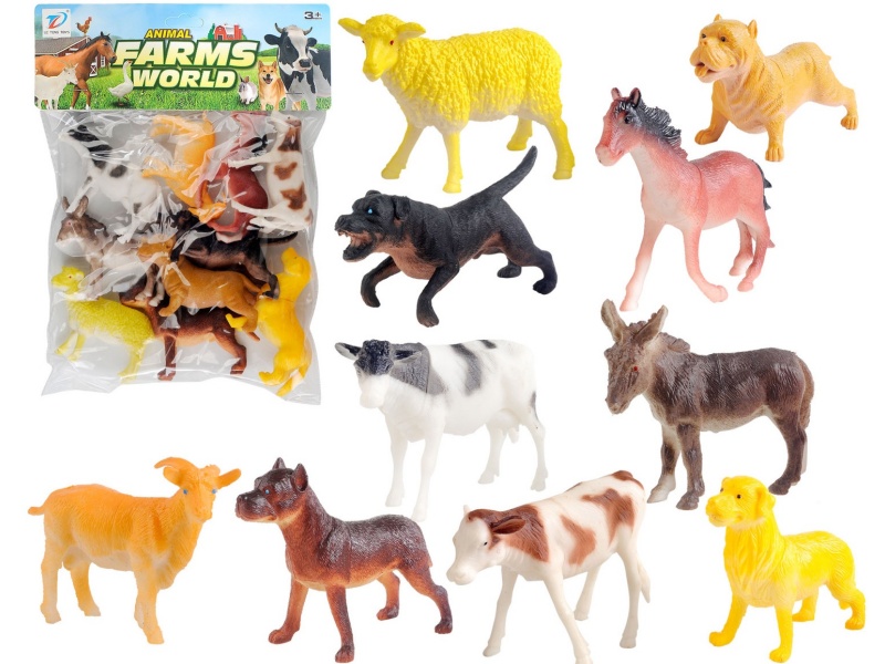 Pvc Simulated Farm Animal 10Pcs