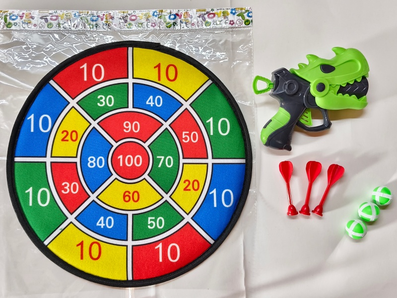 36CM Velcro Dartboard With Sticky Ball, Gun, Dart