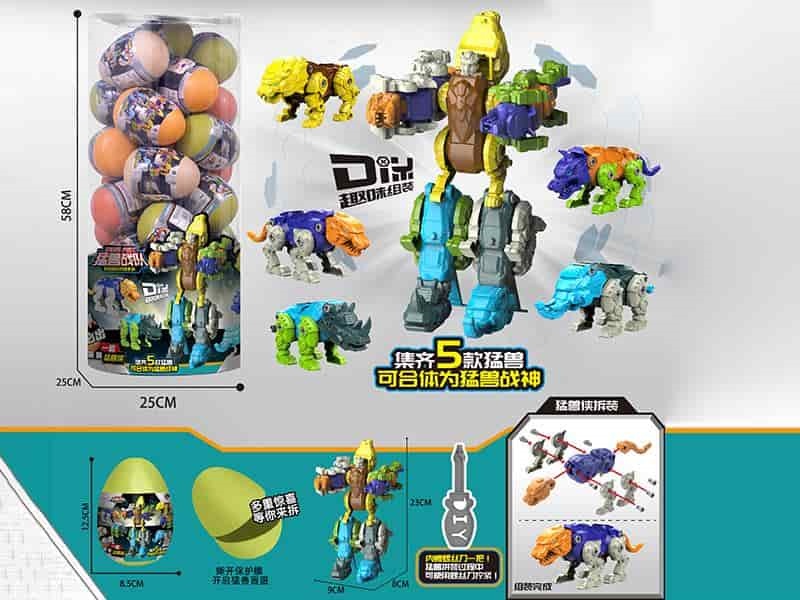 Beast Team Transformation Assembly Toys 30pcs