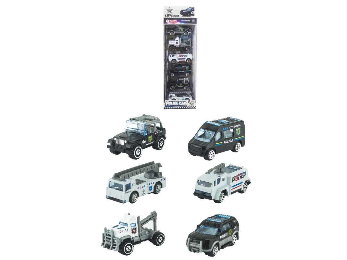 Alloy Taxi Police Car