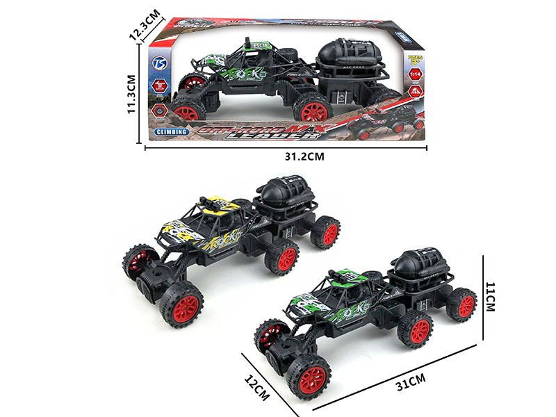 Friction 6 Wheel Climbing Vehicle
