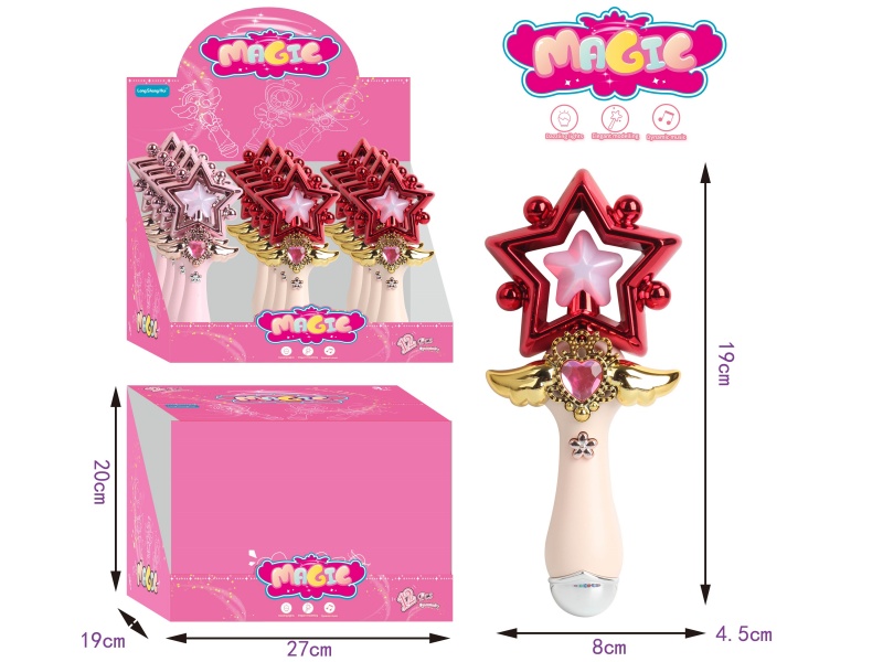 Magic Wand With Light And Music 12PCS