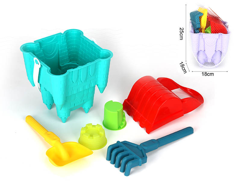 6PCS Sand Bucket Set