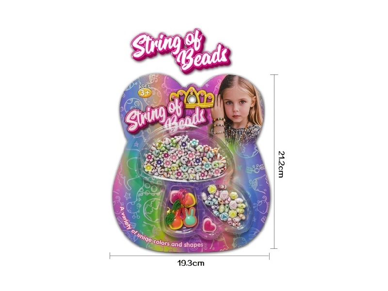 Mushroom Acrylic Beads, Double-Color Beads Sets