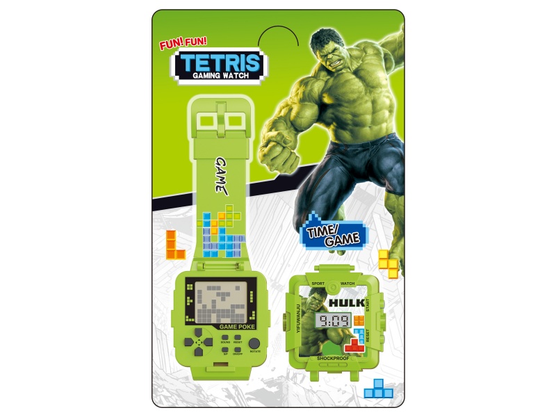 The Hulk Tetris Game Electronic Watch