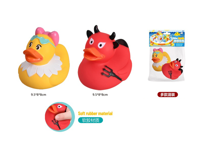2-Piece Set Of Little Mermaid Duck And Devil Duck