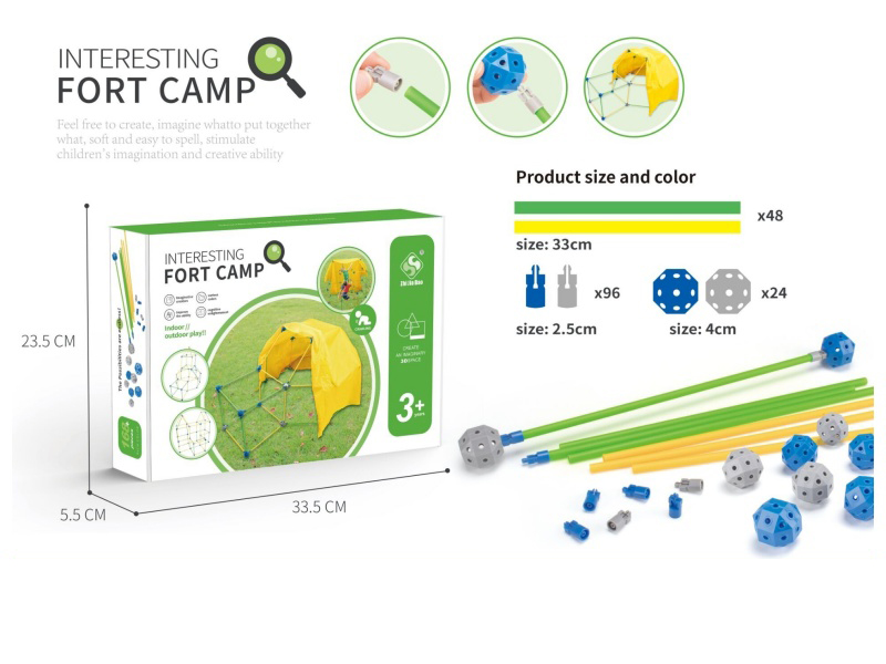 The Tent Fabric Toy Assembly Building Blocks Are Approximately 168 Pieces