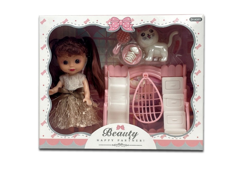 A 6-Inch Girl Playing House