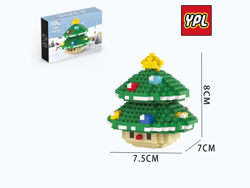Christmas Series - Mushroom Christmas Tree Building Blocks 468 PCS