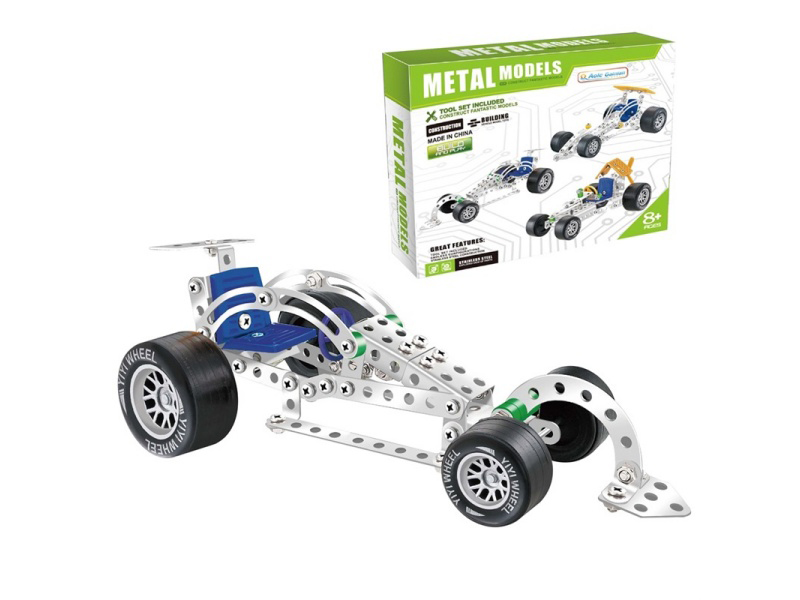 Metal Building Block Assembly - 152 Pieces Of Four-Wheel Drive Vehicles