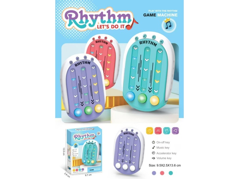 Small Rhythm Game Console, Rhythm Master Game Console, Handheld Rhythm Box Game Console
