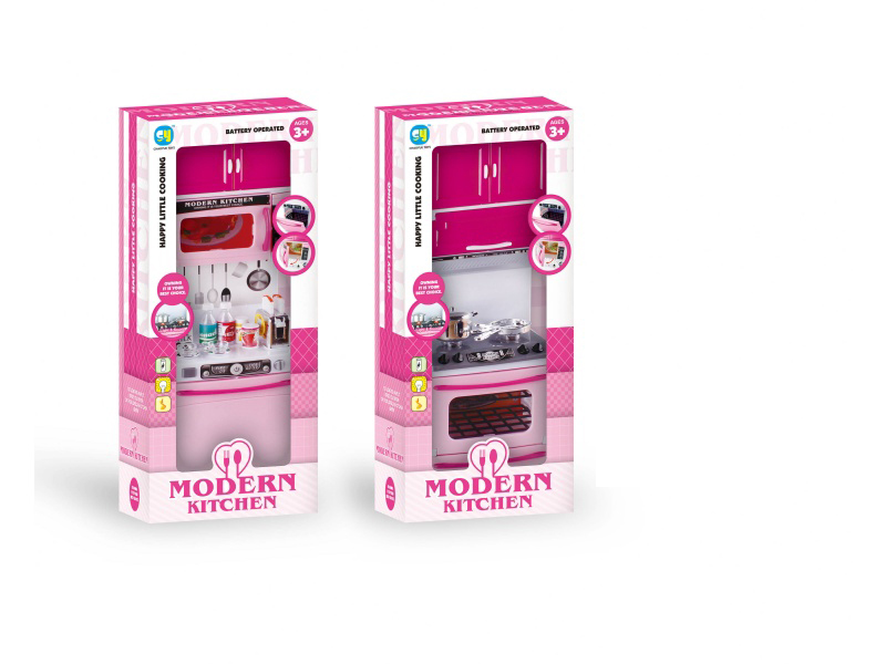 Pink Solid Color Kitchen And Kitchenware Set (2 Pieces Mixed)