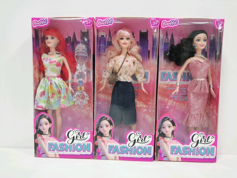 Three Mixed Outfits Of 11-Inch Fashionable Dolls