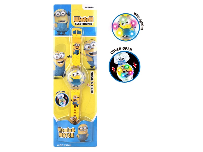 Minions Flip Lights Music Watch