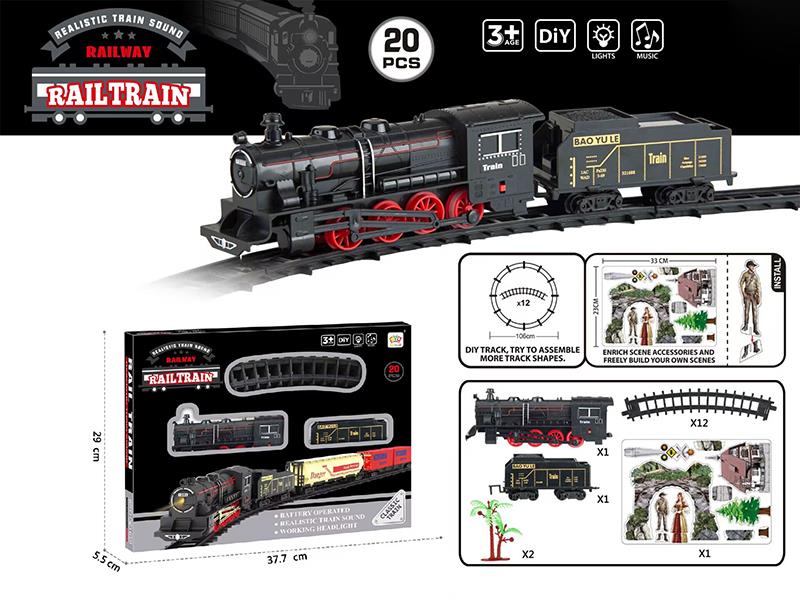 Electric Rail Train With Lights And Music