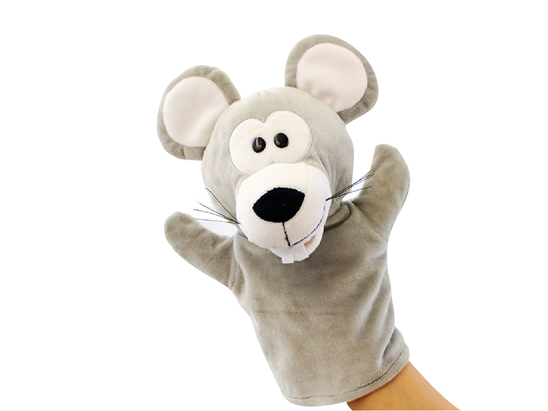 Mouse Cartoon Animal Hand Puppet Plush Doll